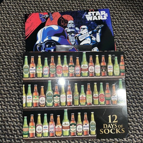Star Wars And 12 Days of Socks - 24 Pairs of Men's - Picture 1 of 5